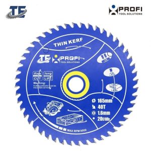 165mm x 40 Tooth Blade - Thin Kerf 1.6mm Professional Quality
