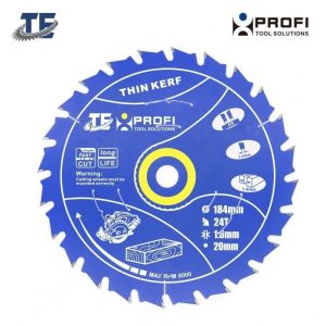 184mm x 24 Tooth Blade - Thin Kerf 1.6mm Professional Quality